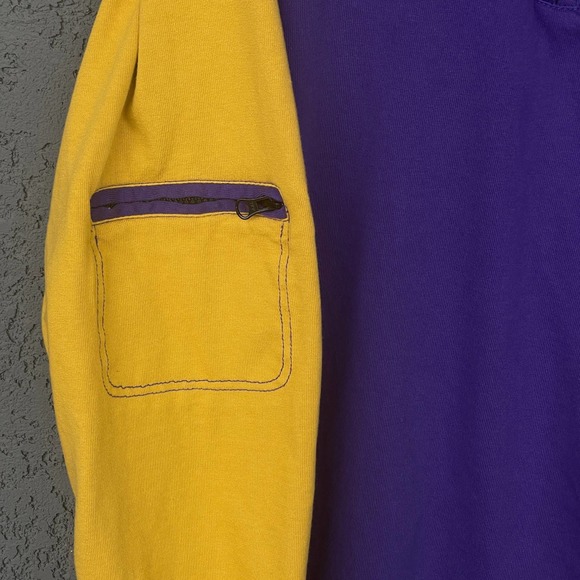 The Territory Ahead Shirt Mens XXL 2X Purple Yellow Quarter Zip Pullover Sweater - Picture 4 of 9